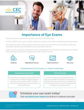 Importance of Eye Exams pdf thumbnail 